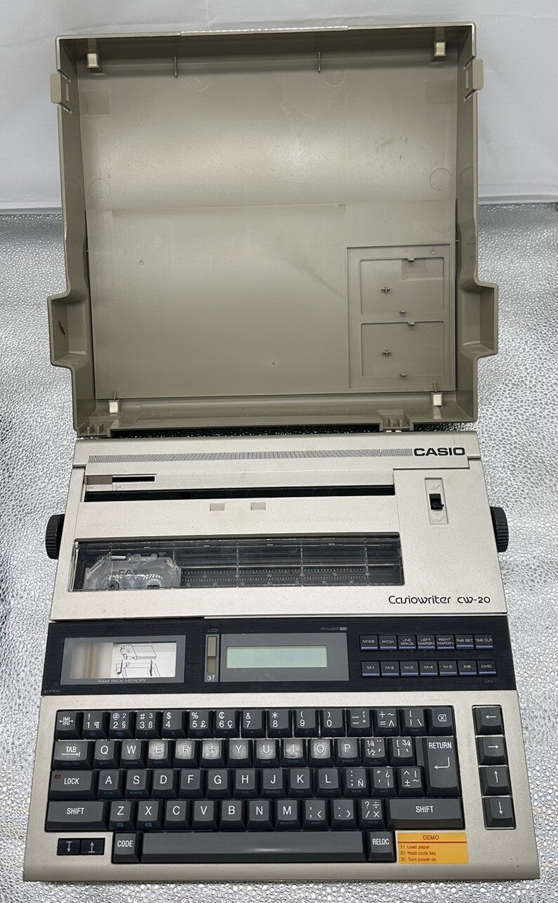 Casiowriter CW-30 vintage CW-20 TURNS ON RAM DEAD CODE MISSING RAM 5696