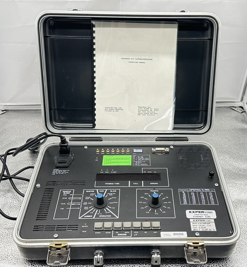 EXPERDATA E 20 CSMA/CD TESTER Uncalibrated In Good Condition 5692