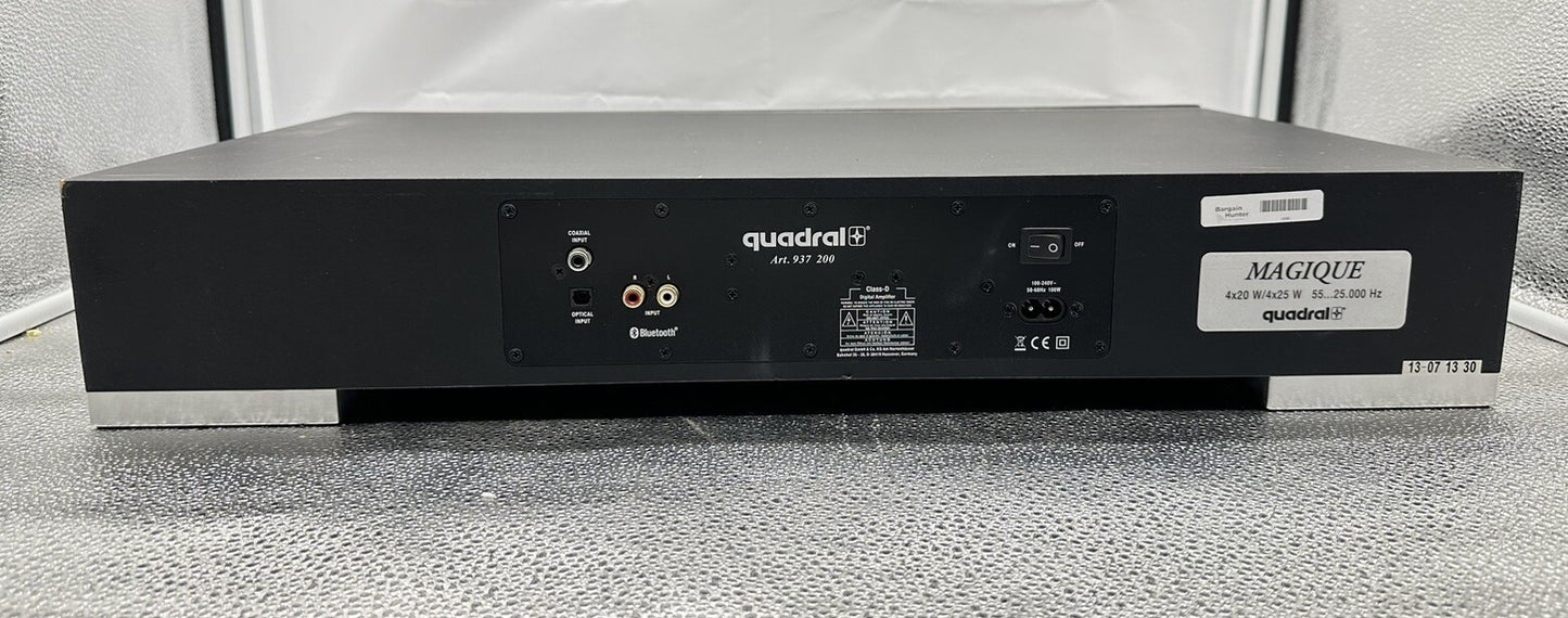 Quadral Magique XS Black 937200 NO REMOTE In Good Condition 5686