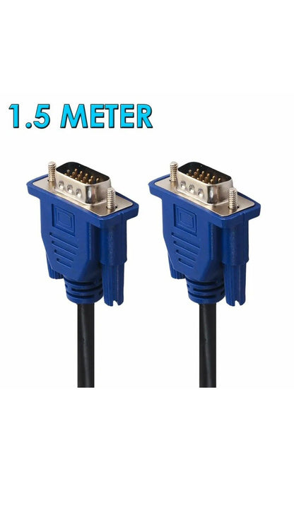 VGA Male To Male Cable 1.5 Meter Cable New Monitor Cable