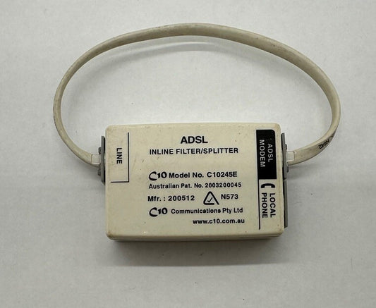 Telstra ADSL In-line Filter/Splitter - C10 Modem & Local Phone Splitter