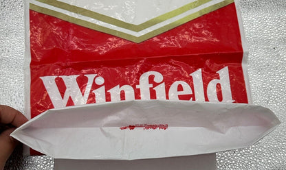 VINTAGE WINFIELD CIGARETTE PLASTIC SHOPPING BAG In Good Condition