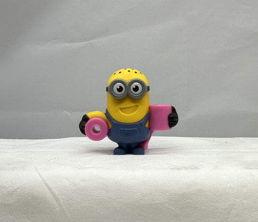 2020 McDonalds Minions The Rise Of Gru - Pink Toilet Paper Happy Meal Figure Toy