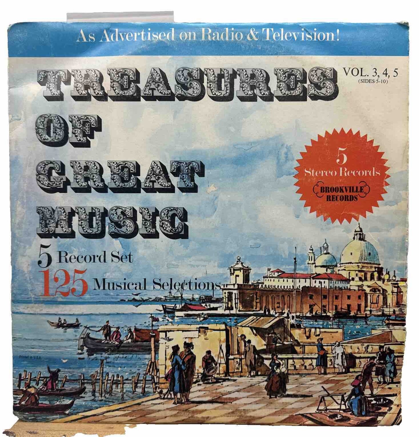 Treasures Of Great Music 5 Record Set - Vinyl Record In OK Condition 4004