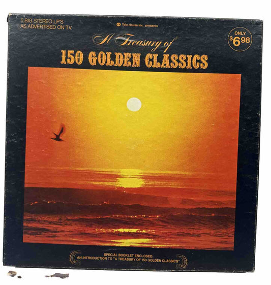A Treasury Of 150 Golden Classics 5 Record Set - Record In OK Condition 4409