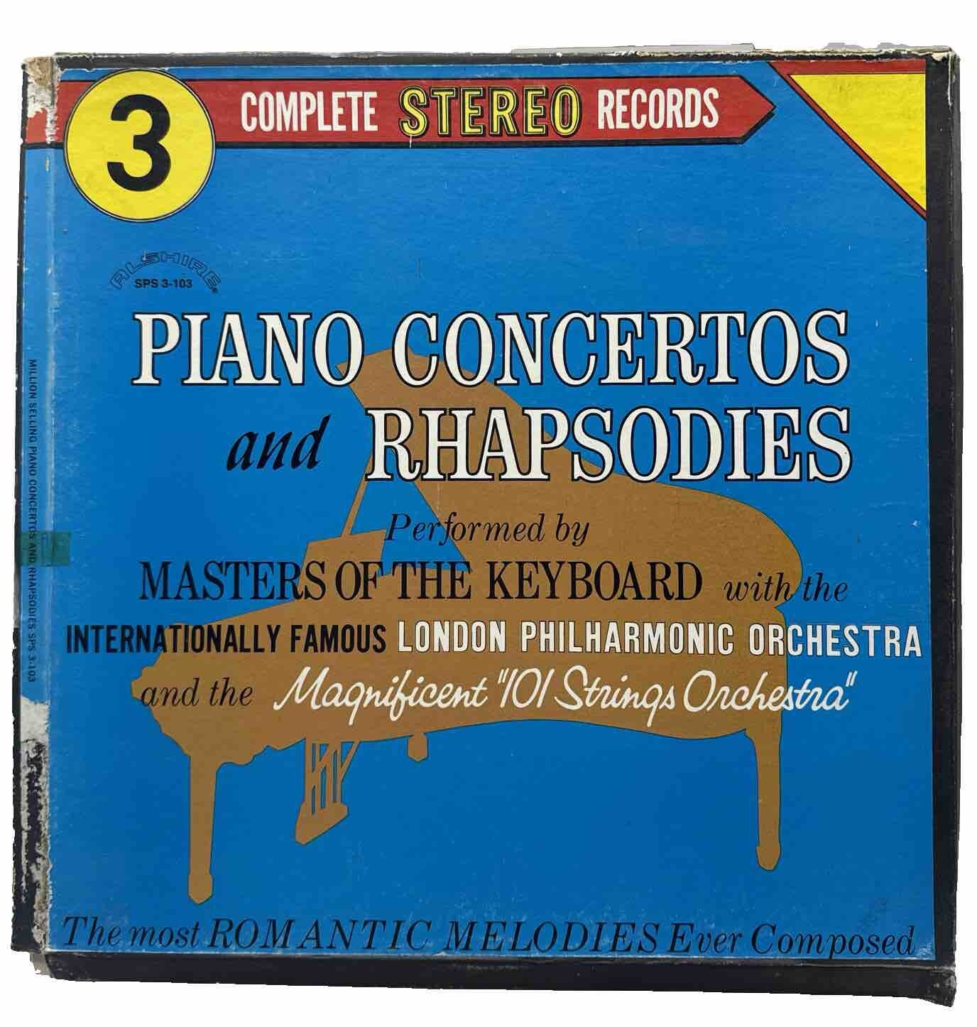 Piano Concertos And Rhapsodies 3 Record Set - Record In OK Condition 4000
