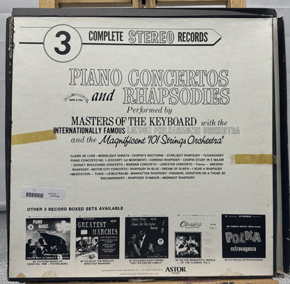 Piano Concertos And Rhapsodies 3 Record Set - Record In OK Condition 4000