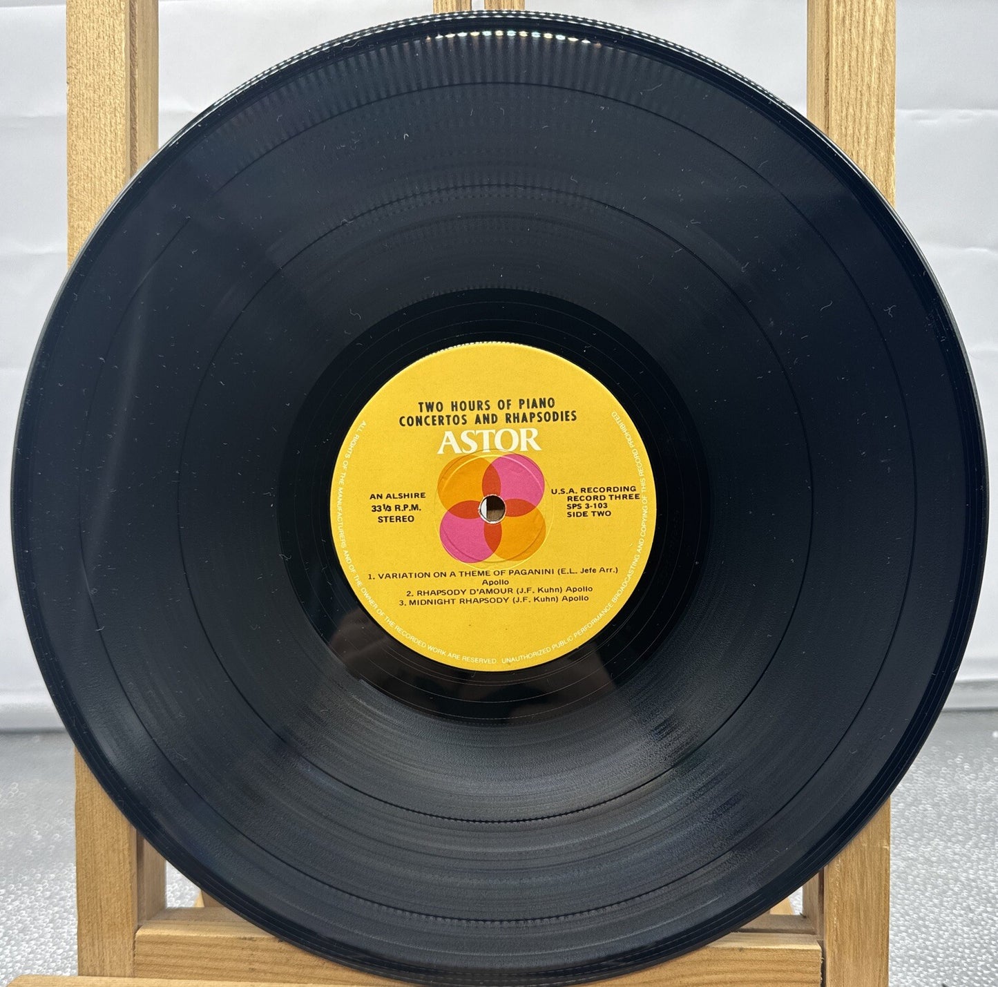 Piano Concertos And Rhapsodies 3 Record Set - Record In OK Condition 4000