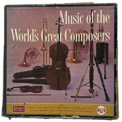 Music Of The World's Great Composers 12 Record Set - Record In OK Condition 4238