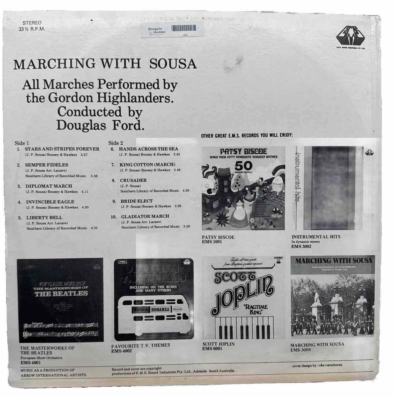 Marching With Sousa - Vinyl Record In Good Condition 5666