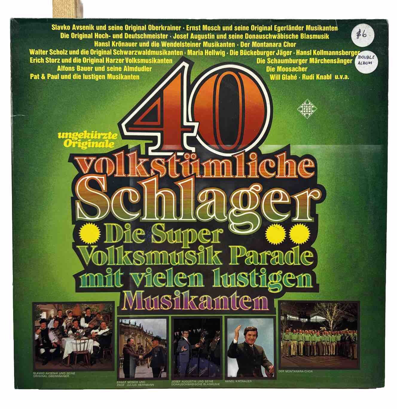 40 Volkstumliche Schlager - Vinyl Record In Good Condition 5662