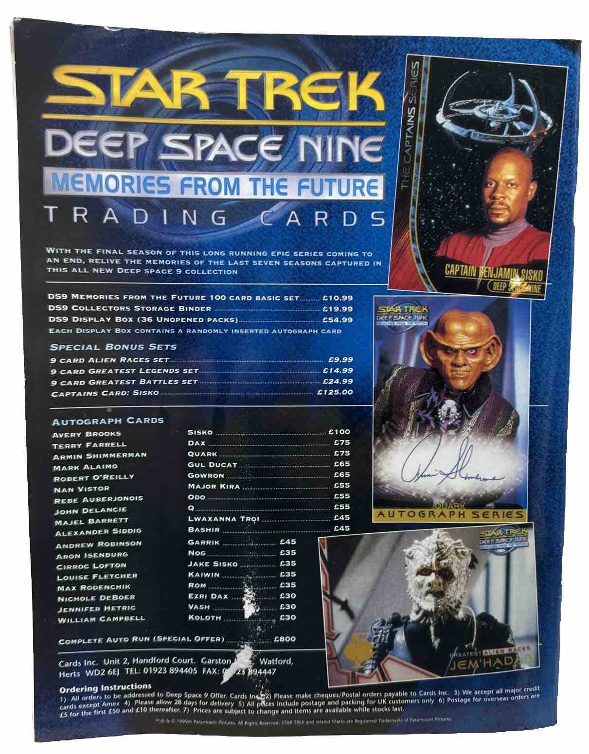 Star Trek Magazine August 1999 In Good Condition