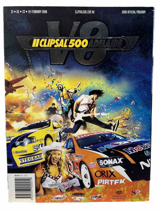 V8 Supercars Clipsal 500 Adelaide Official Program 2008  Magazine Good Condition