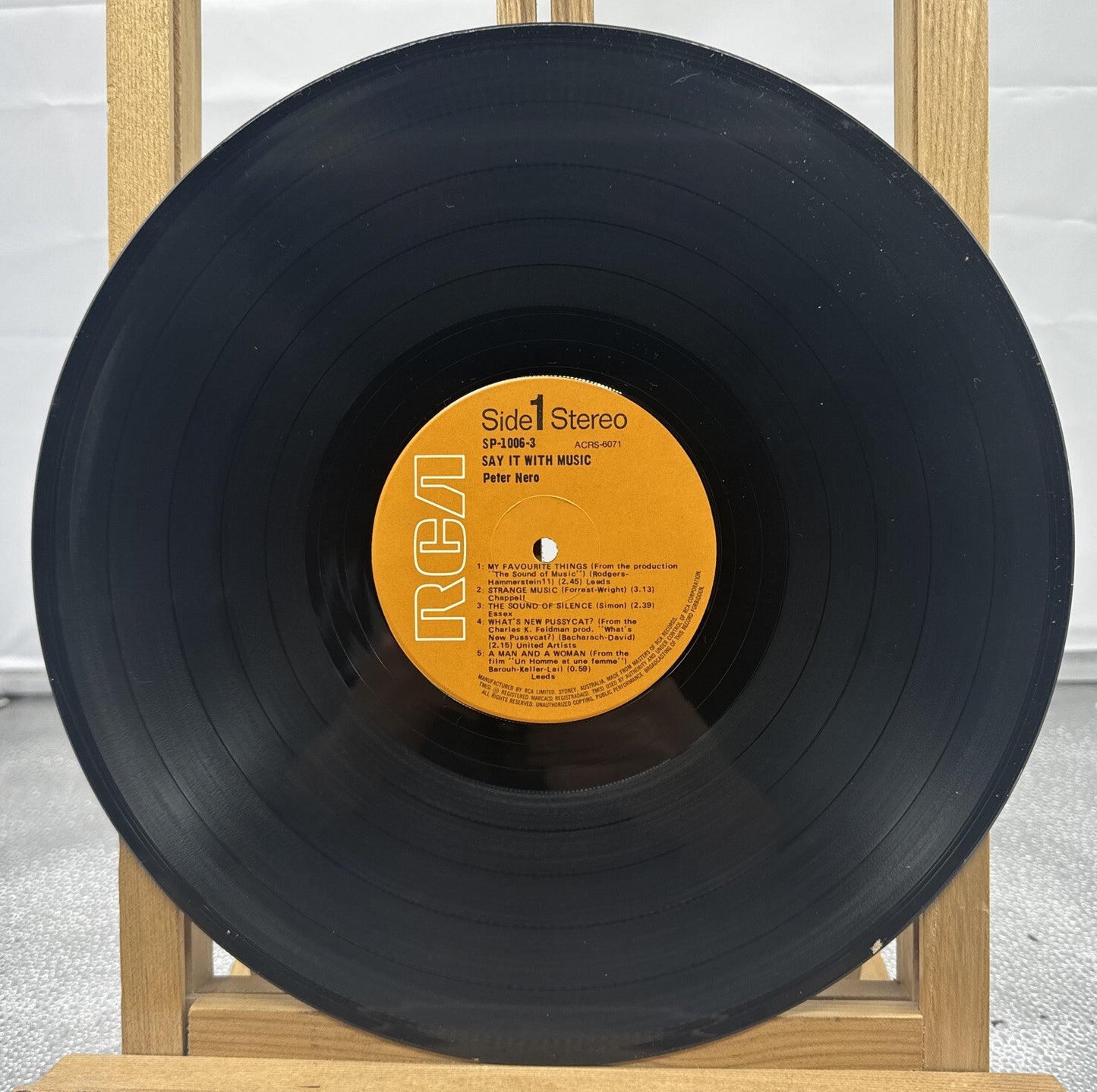 Say It With Music - Peter Nero Record ONLY In OK Condition