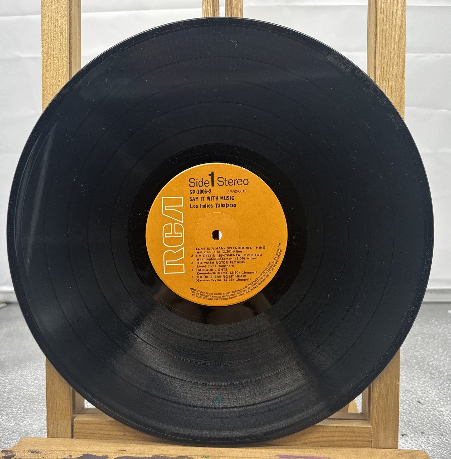 Say It With Music - Los Indios Tabajaras Record ONLY In OK Condition 3997