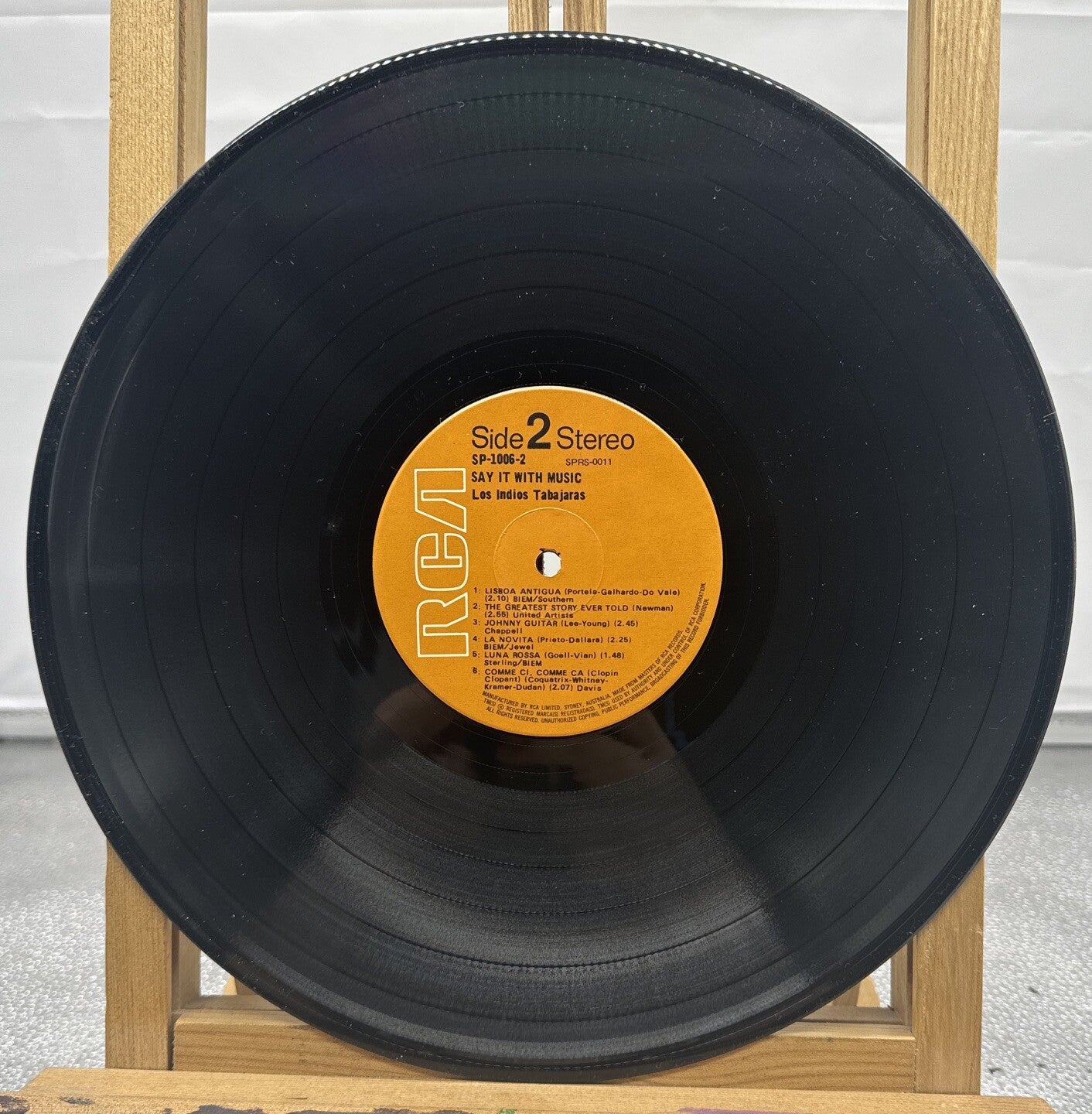 Say It With Music - Los Indios Tabajaras Record ONLY In OK Condition 3997
