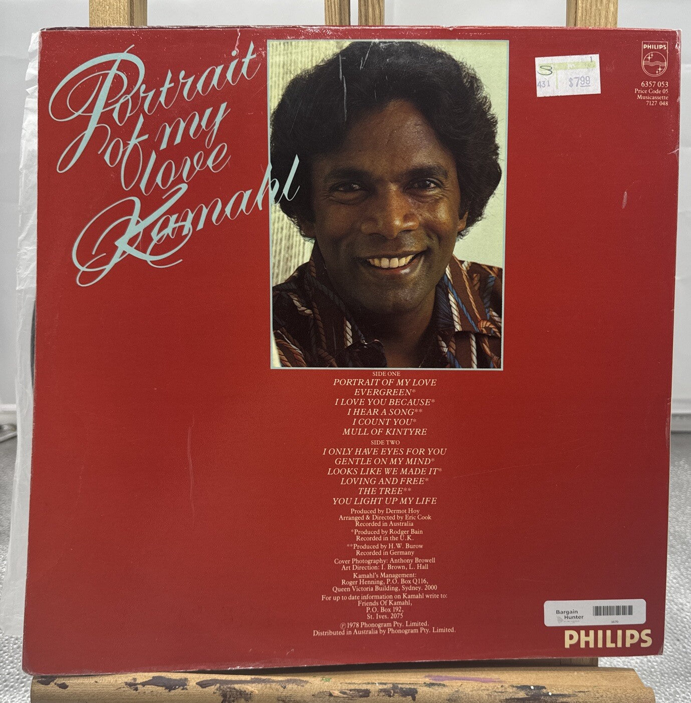Portrait Of My Love - Kamahl - Philips Record In OK Condition 5669