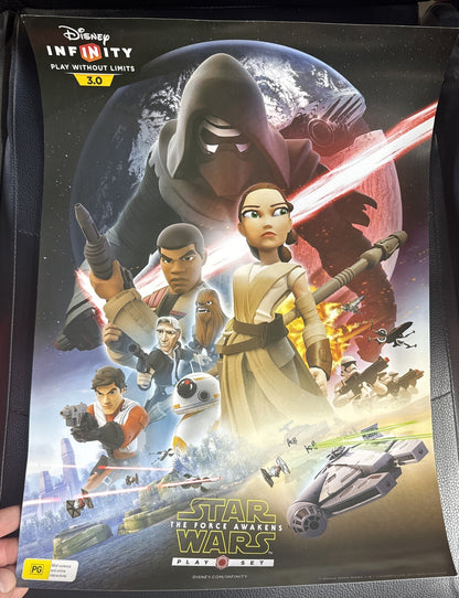 Official Star Wars Disney Infinity 3.0 Retail Promo Poster (Has Been Rolled)