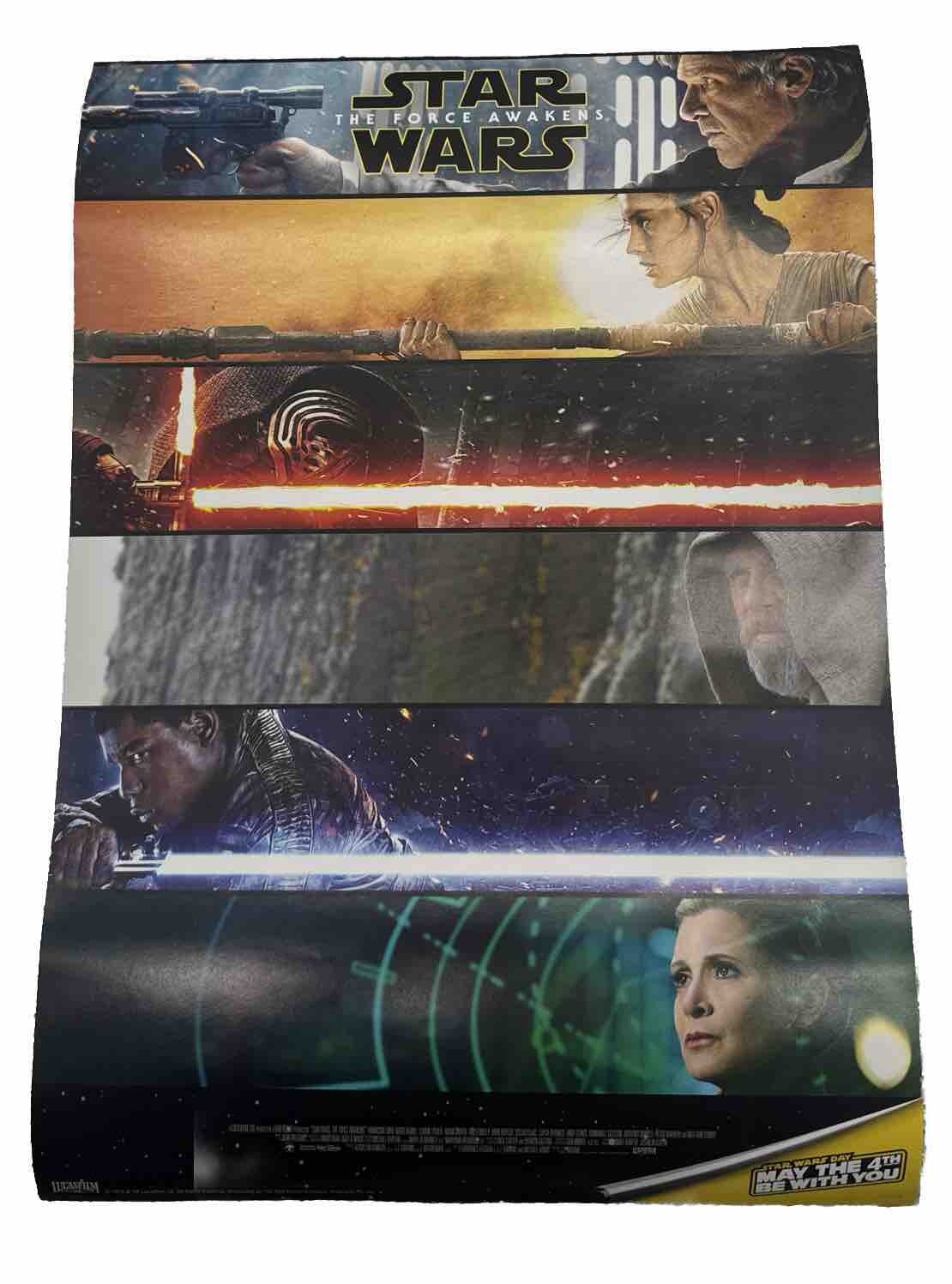 Official Star Wars Disney Infinity 3.0 Retail Promo Poster (Has Been Rolled)