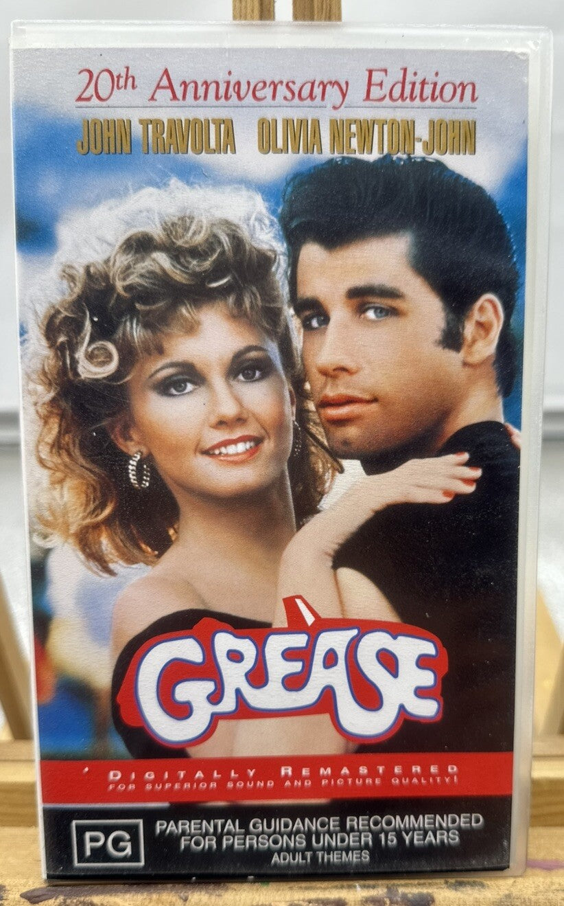 20th Anniversary Edition Grease John Travolta / Olivia Newton-John VHS 6367
