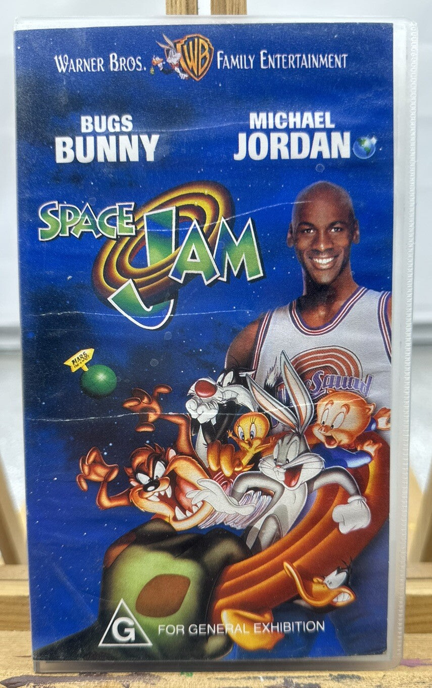 Space Jam Starring Michael Jordan And Bugs Bunny VHS In Good Condition - 6364