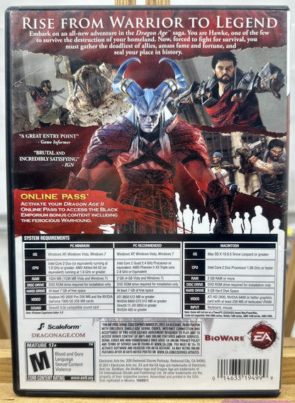 Dragon Age 2 PC Game Complete In Good Condition 6064