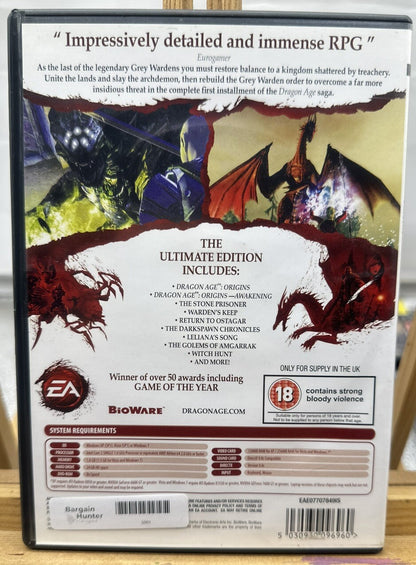 Dragon Age Origins Ultimate Edition PC Game Complete In Good Condition 5981