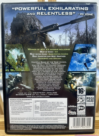 Call Of Duty 4 Modern Warfare PC Game Complete In Good Condition 6275