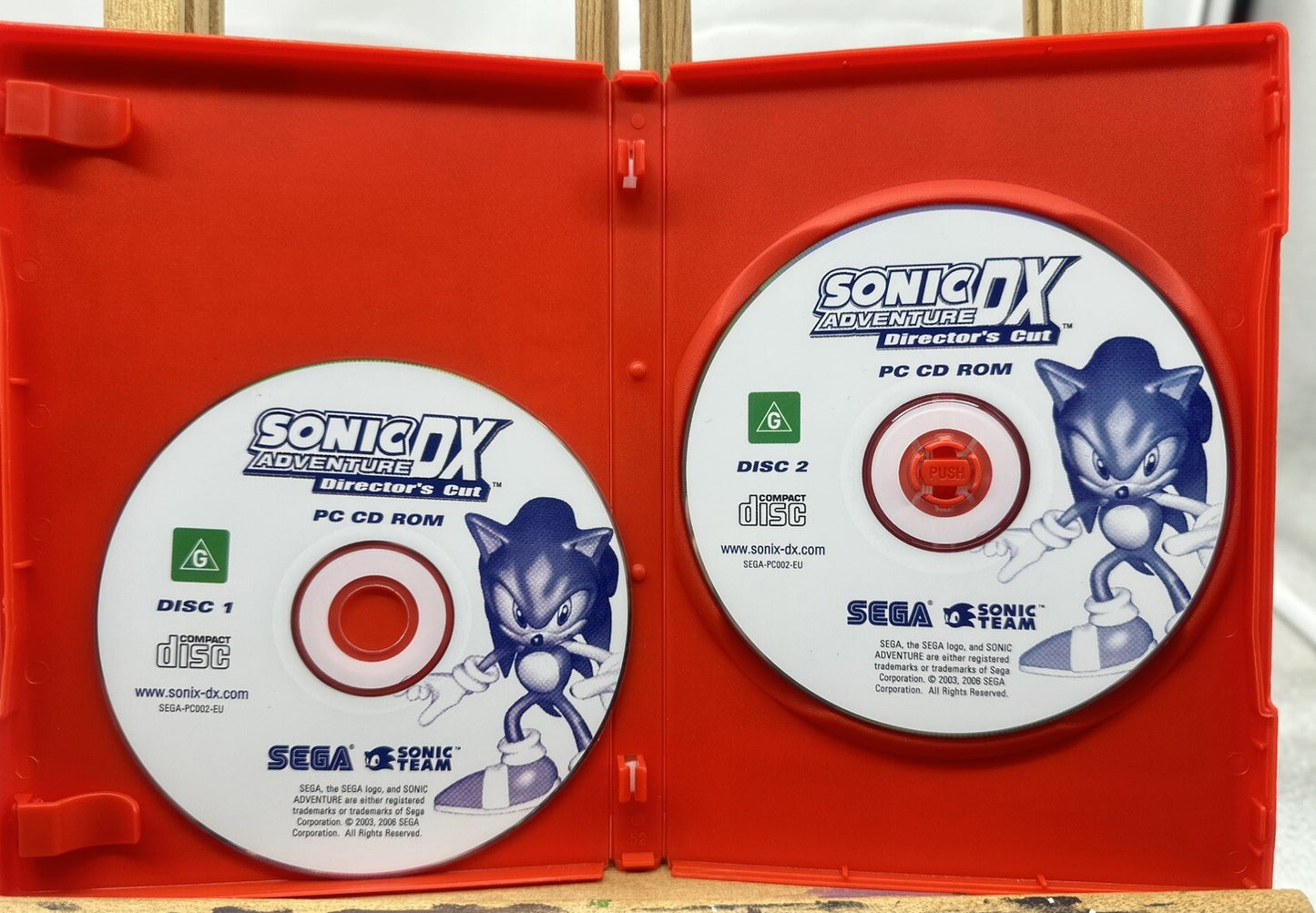 Sonic DX Adventure Director's Cut PC Game Complete In Good Condition 6026