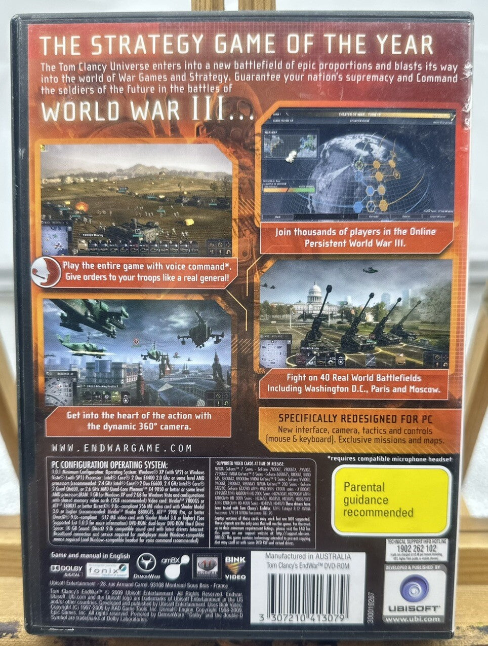 Tom Clancy's EndWar PC Game Complete Good Condition 6012
