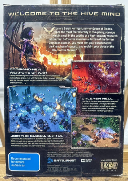 Starcraft 2 Heart Of The Swarm Expansion Pack PC Game Complete Good Cond 6311