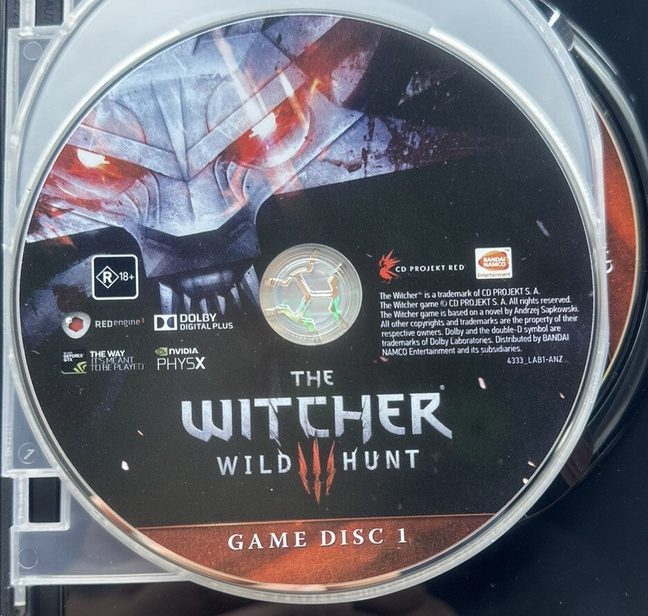 The Witcher Wild Hunt 3 PC Game Complete Good Condition 6018