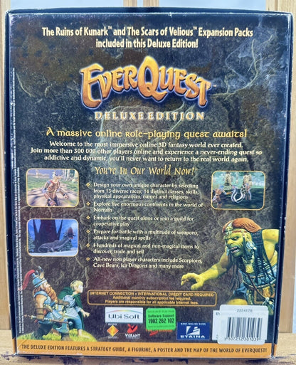 Everquest Deluxe Edition Big Box PC Game Complete Good Condition 6022