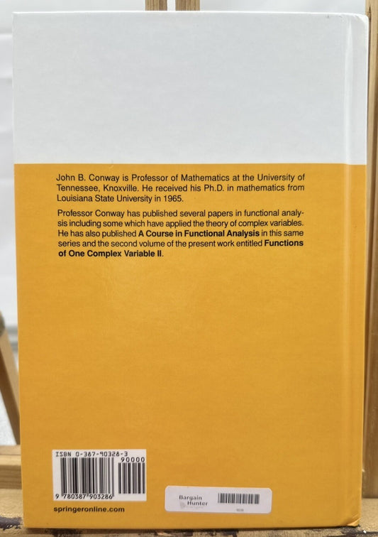 Functions Of One Complex Variable 1 John B. Conway In Good Condition 6394