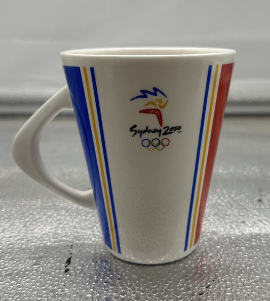 Sydney 2000 Olympics Ceramic Mug Coffee Cup Boomerang Handle 1996 Lush Creations