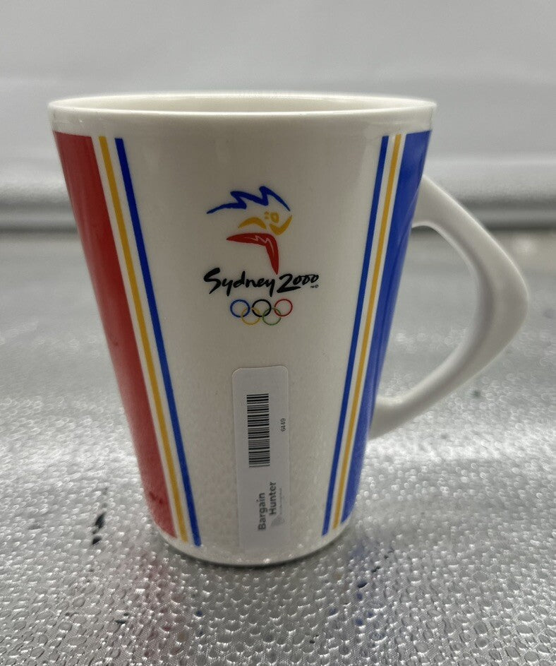 Sydney 2000 Olympics Ceramic Mug Coffee Cup Boomerang Handle 1996 Lush Creations