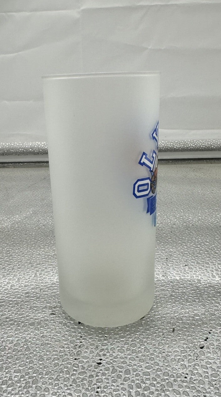SYDNEY 2000 OLYMPIC GAMES FROSTED GLASS TUMBLER RARE COLLECTABLE