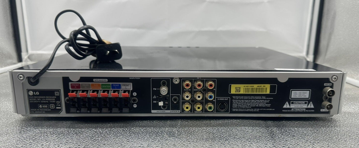 LG DVD Recorder LH-R5500SB No Remote SOLD AS PARTS MISSING KNOB 6042