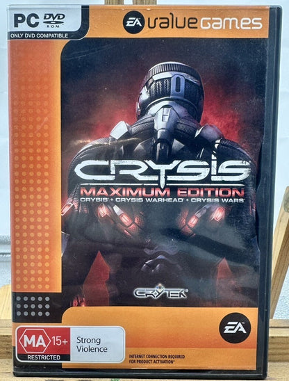 Crysis Maximum Edition PC Game Complete Good Condition 6453