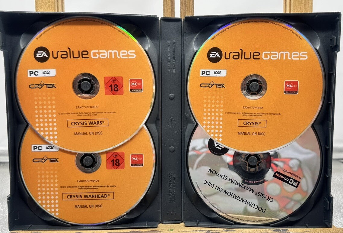 Crysis Maximum Edition PC Game Complete Good Condition 6453