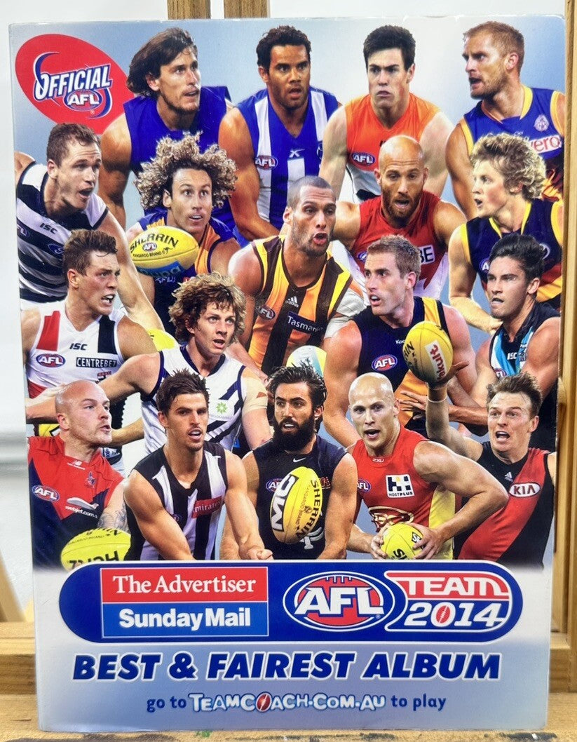 AFL  Best And Fairest 2014 Album Complete In Good Condition 6386