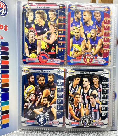 AFL  Best And Fairest 2014 Album Complete In Good Condition 6386