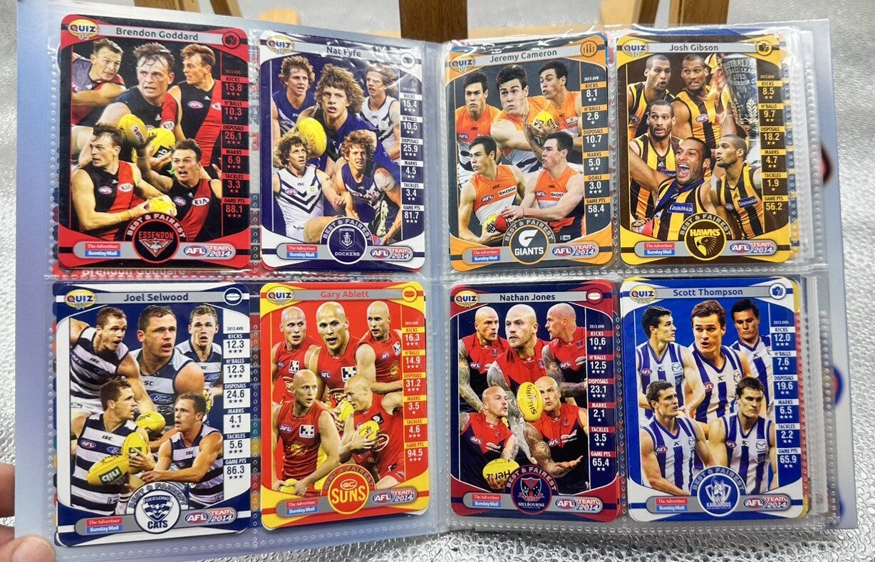 AFL  Best And Fairest 2014 Album Complete In Good Condition 6386