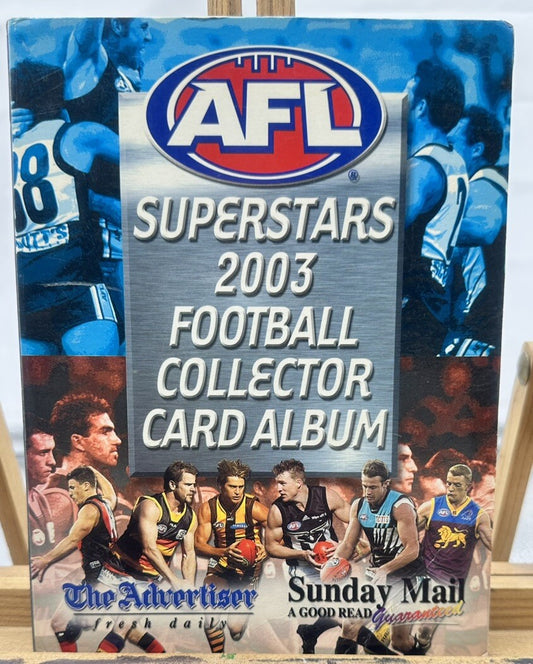 AFL Superstars 2003 Football Collector Card Album In Good Condition 6376
