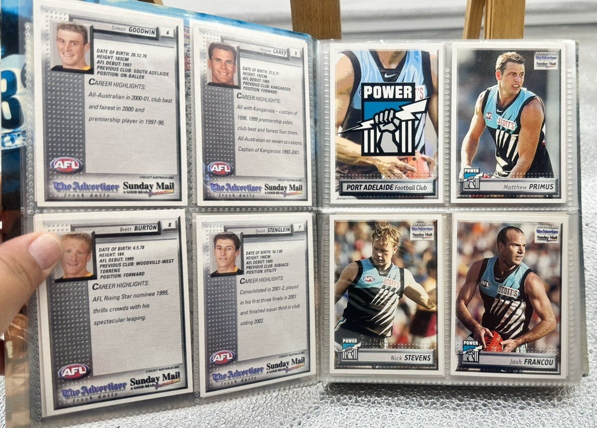 AFL Superstars 2003 Football Collector Card Album In Good Condition 6376