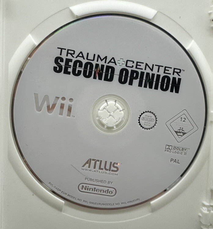 Trauma Centre Second Opinion Nintendo Wii Game DISC ONLY