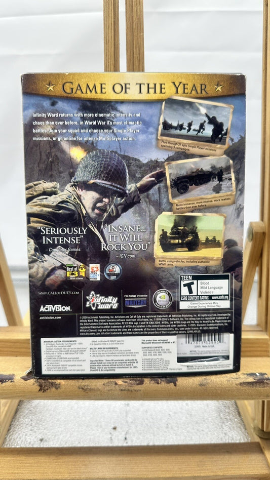 Call Of Duty 2 PC Game Missing DISC 1 In Good Condition 6279