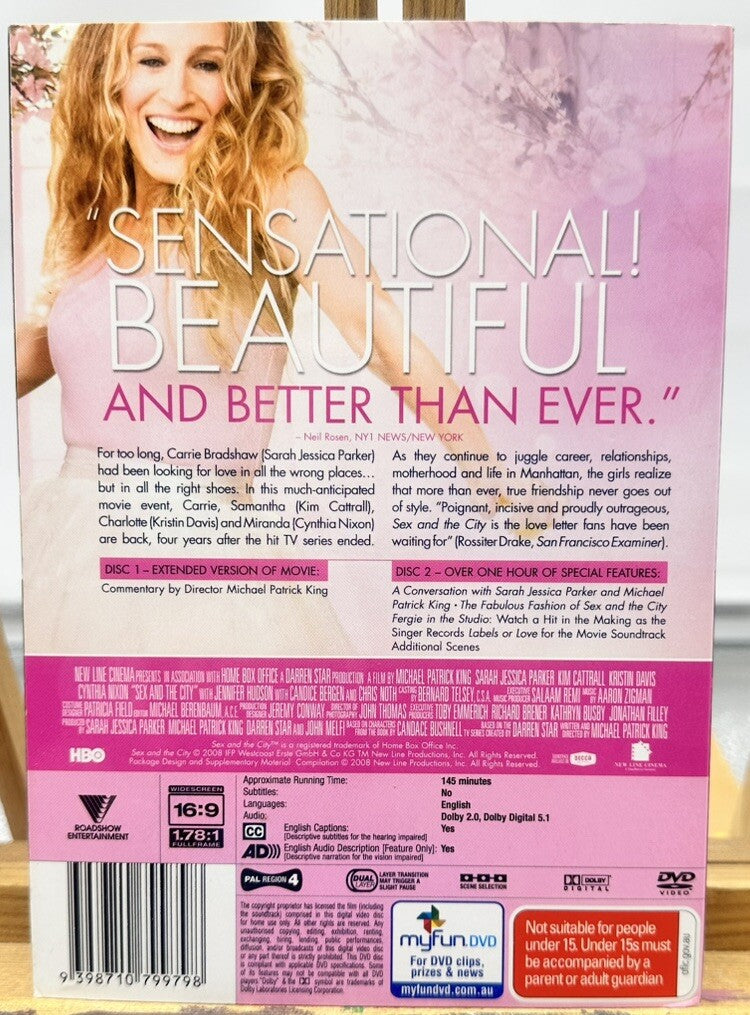 Sex And The City The Movie Extended Cut DVD Two Disc In Good Condition