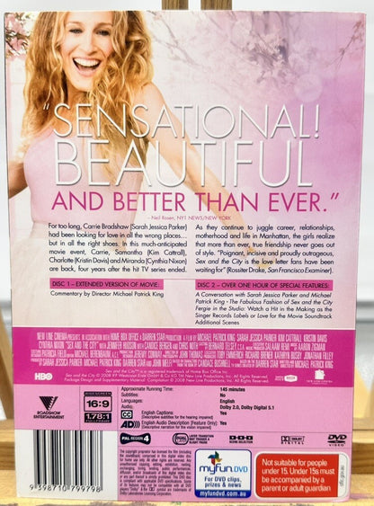 Sex And The City The Movie Extended Cut DVD Two Disc In Good Condition
