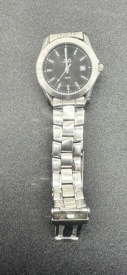 Jag Stainless Steel Watch 50 Meter Water Resistance NEEDS A NEW BATTERY